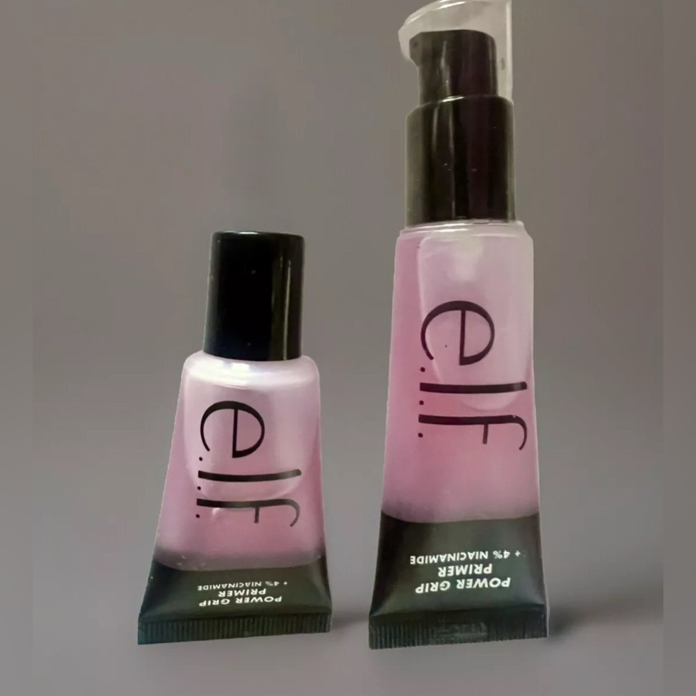 2  E.L.F. COSMETICS Power Grip Primer + 4% Niacinamide (1) 0.8 Oz (1) 0.5 Oz NEW